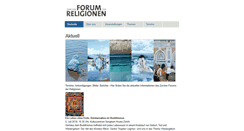 Desktop Screenshot of forum-der-religionen.ch