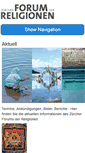 Mobile Screenshot of forum-der-religionen.ch