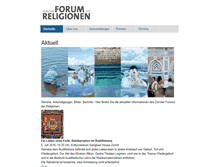 Tablet Screenshot of forum-der-religionen.ch